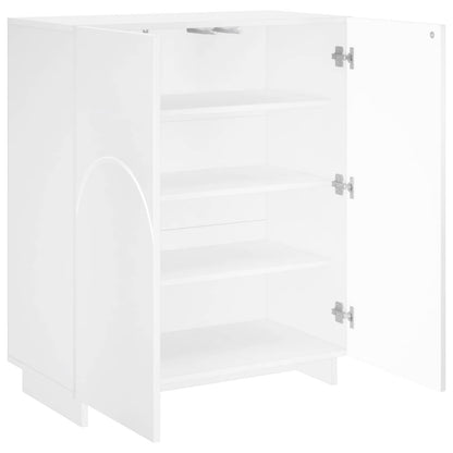 Schoenenkast 73 x 38 x 87,5 cm Bewerkt hout Wit