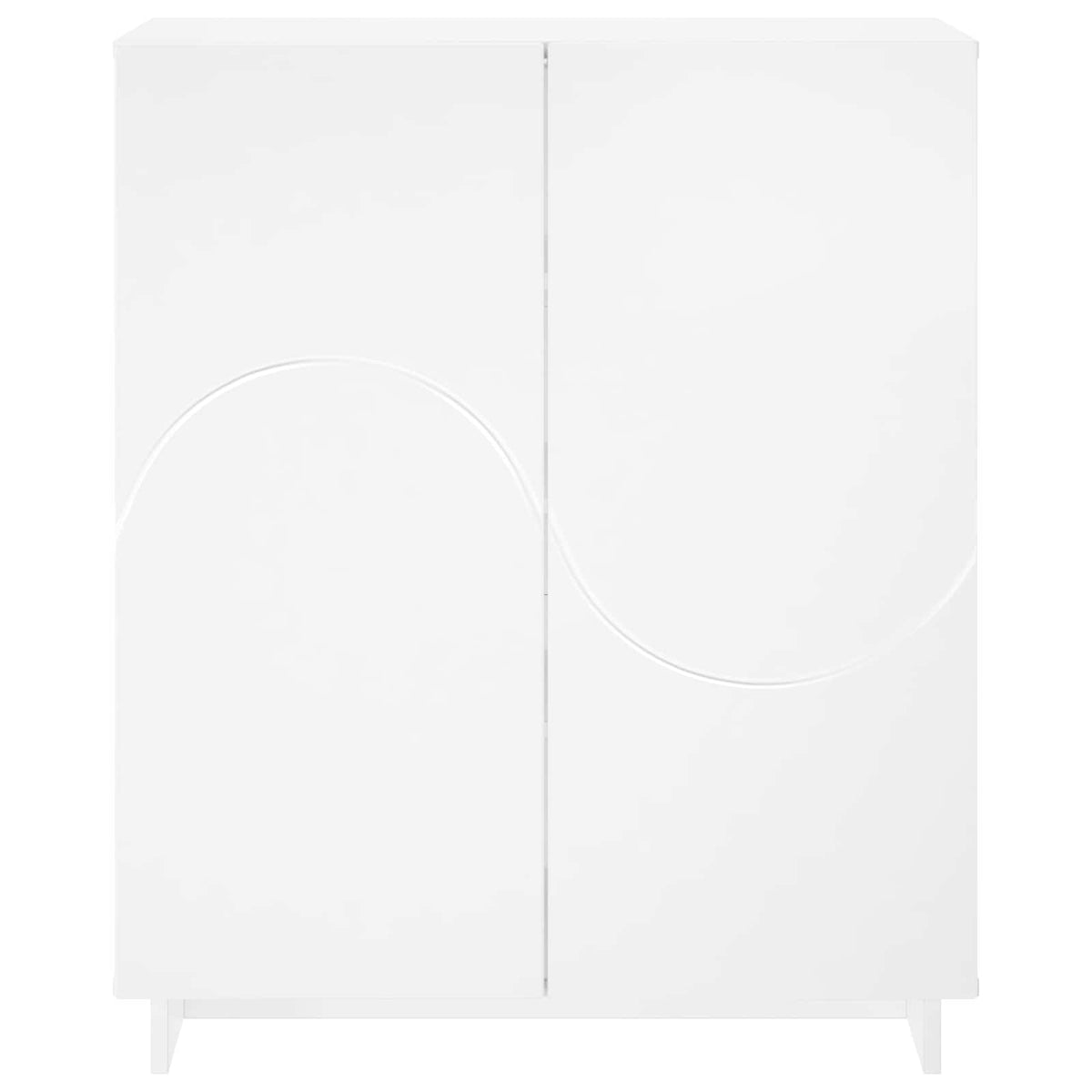 Schoenenkast 73 x 38 x 87,5 cm Bewerkt hout Wit