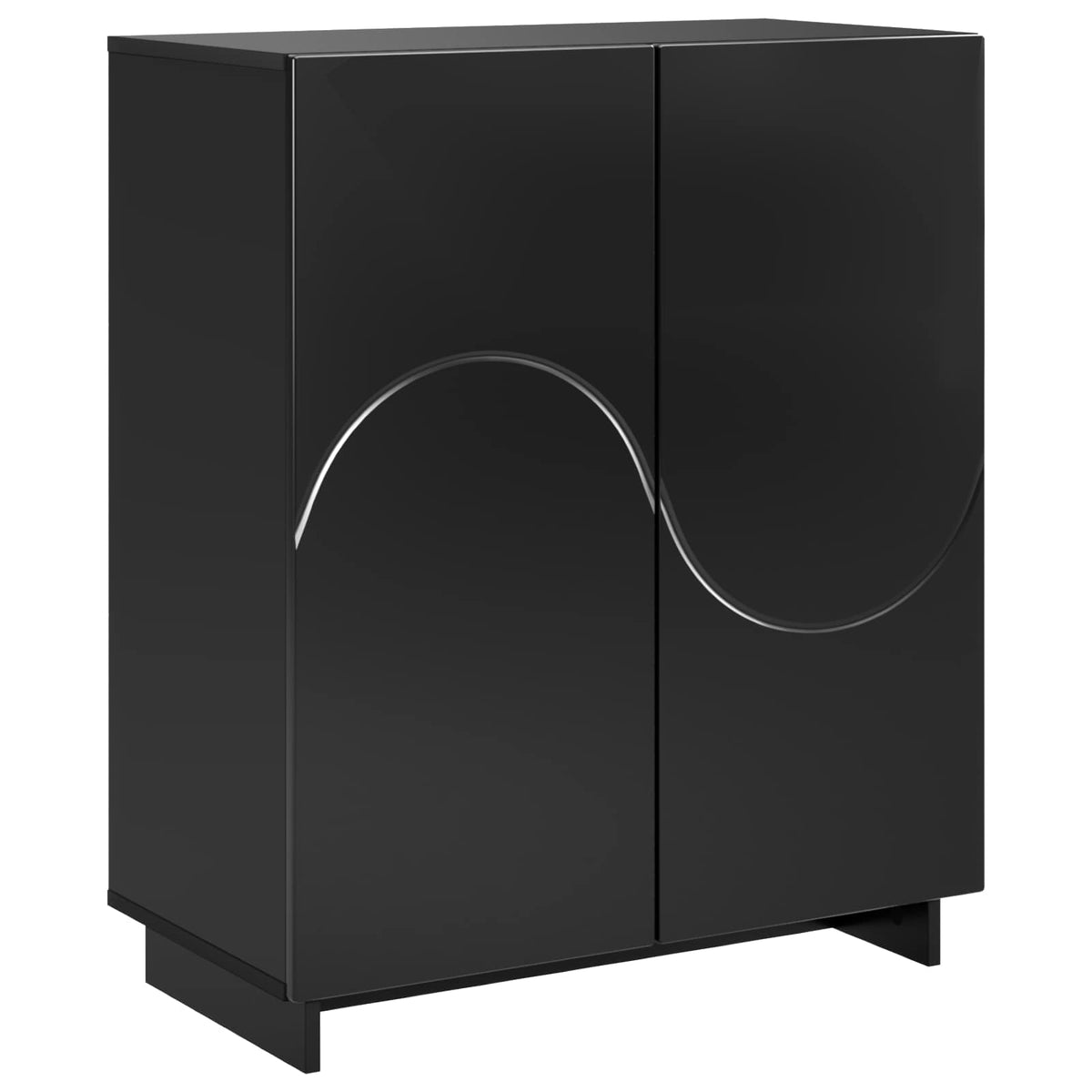 Schoenenkast 73 x 38 x 87,5 cm Bewerkt hout Zwart