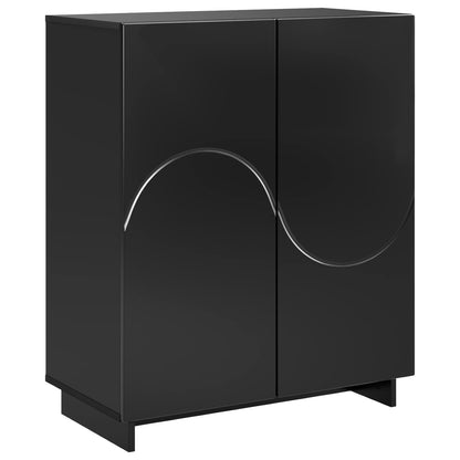 Schoenenkast 73 x 38 x 87,5 cm Bewerkt hout Zwart