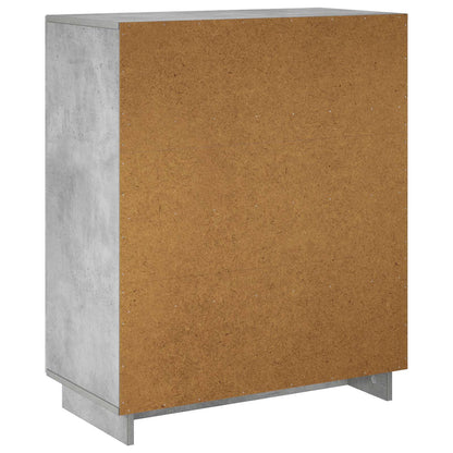 Schoenenkast 73 x 38 x 87,5 cm Bewerkt hout Betongrijs