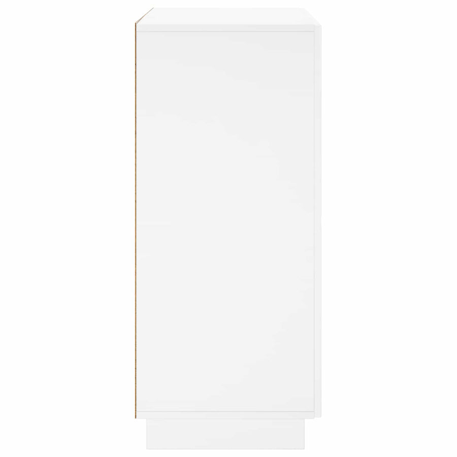 Schoenenkast 73 x 38 x 87,5 cm Bewerkt hout Hoogglans Wit