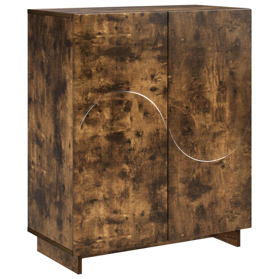 Schoenenkast 73 x 38 x 87,5 cm Bewerkt hout Gerookt eiken