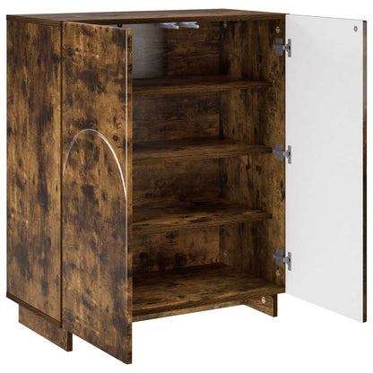 Schoenenkast 73 x 38 x 87,5 cm Bewerkt hout Gerookt eiken