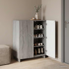 Schoenenkast 73x38x87,5 cm bewerkt hout grijs Sonoma