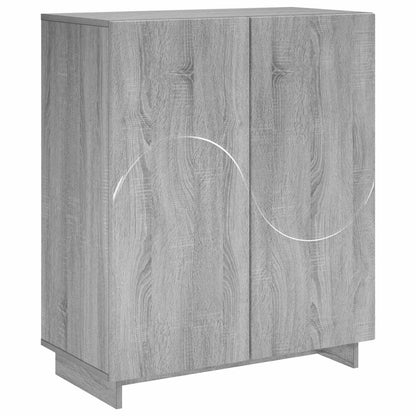 Schoenenkast 73 x 38 x 87,5 cm Bewerkt hout Grijs Sonoma