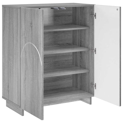 Schoenenkast 73 x 38 x 87,5 cm Bewerkt hout Grijs Sonoma