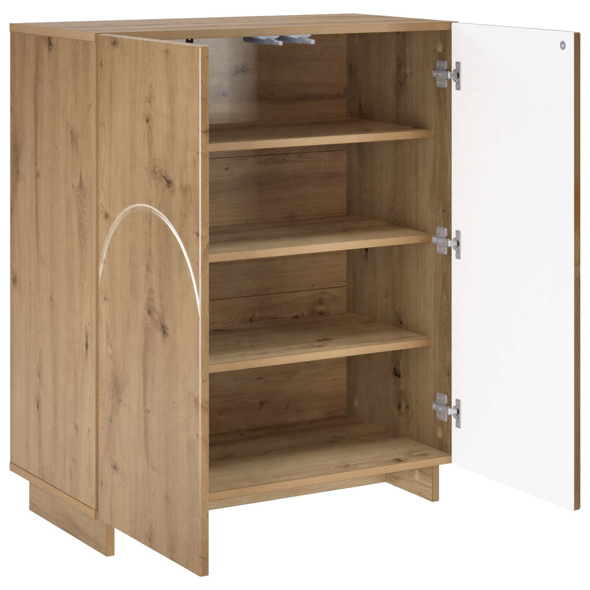 Schoenenkast 73 x 38 x 87,5 cm Bewerkt hout Artisanaal eiken