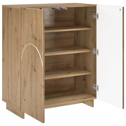 Schoenenkast 73 x 38 x 87,5 cm Bewerkt hout Artisanaal eiken