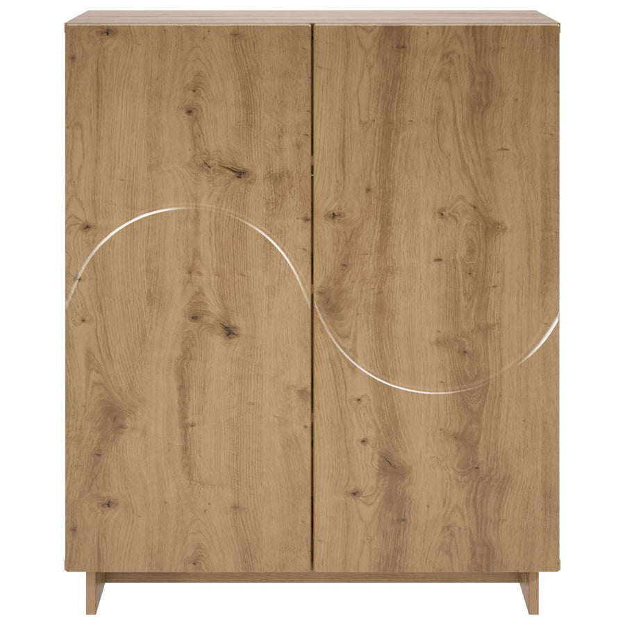 Schoenenkast 73 x 38 x 87,5 cm Bewerkt hout Artisanaal eiken