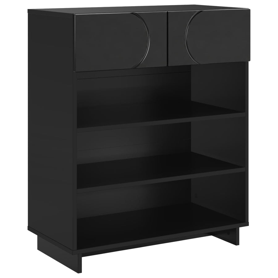 Schoenenkast 73 x 38 x 87,5 cm Bewerkt hout Zwart