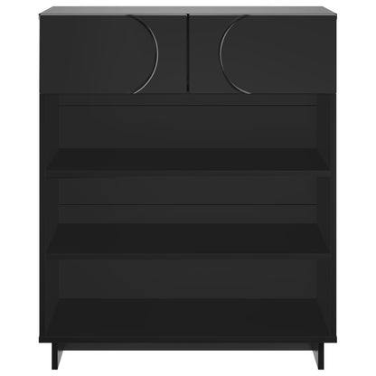 Schoenenkast 73 x 38 x 87,5 cm Bewerkt hout Zwart