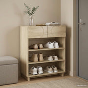Schoenenkast 73x38x87,5 cm bewerkt hout Sonoma Eiken