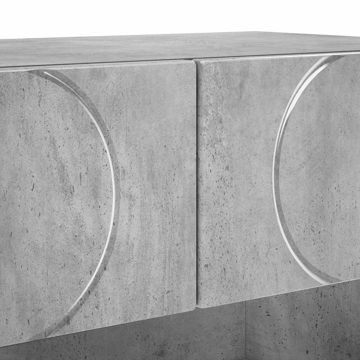 Schoenenkast 73 x 38 x 87,5 cm Bewerkt hout Betongrijs