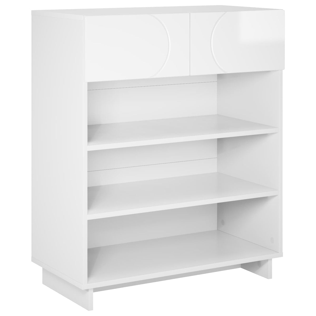 Schoenenkast 73 x 38 x 87,5 cm Bewerkt hout Hoogglans Wit