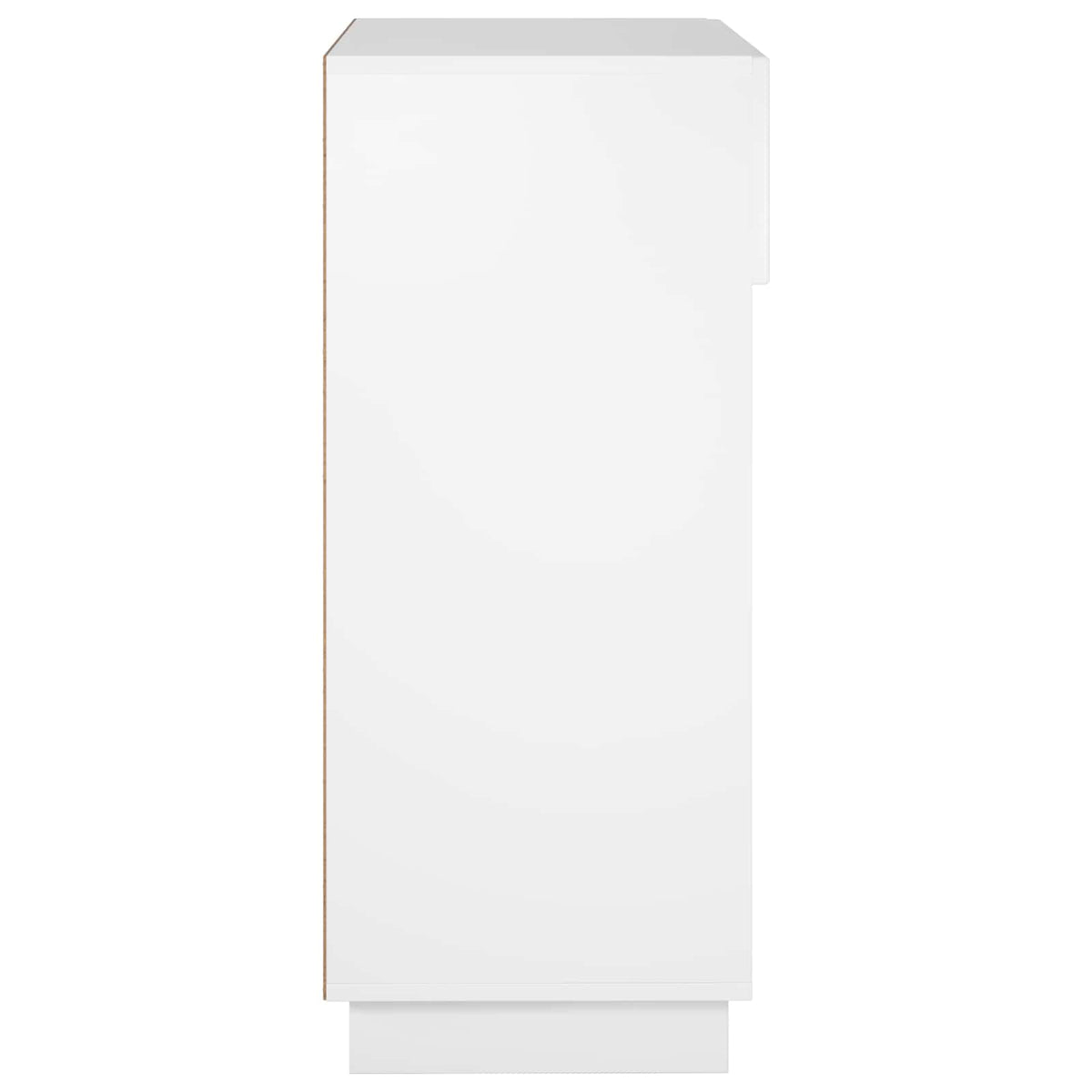 Schoenenkast 73 x 38 x 87,5 cm Bewerkt hout Hoogglans Wit
