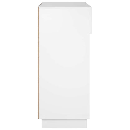 Schoenenkast 73 x 38 x 87,5 cm Bewerkt hout Hoogglans Wit