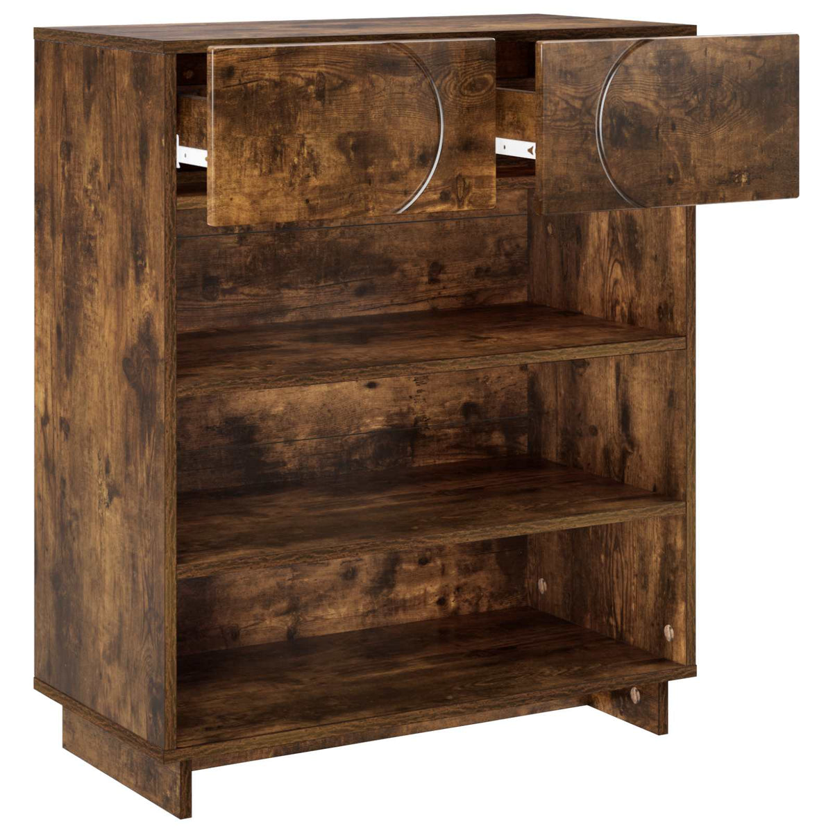 Schoenenkast 73 x 38 x 87,5 cm Bewerkt hout Gerookt eiken