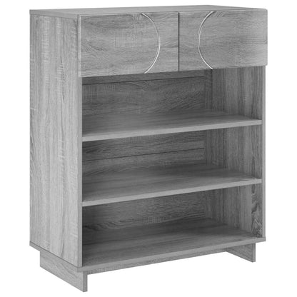 Schoenenkast 73 x 38 x 87,5 cm Bewerkt hout Grijs Sonoma