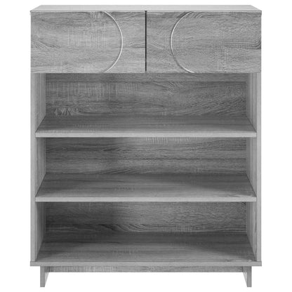 Schoenenkast 73 x 38 x 87,5 cm Bewerkt hout Grijs Sonoma