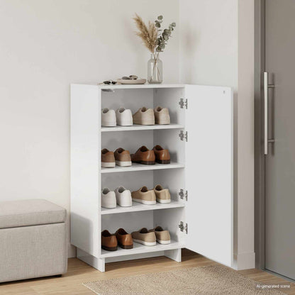 Schoenenkast 48 x 38 x 87,5 cm Bewerkt hout Wit