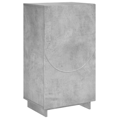 Schoenenkast 48 x 38 x 87,5 cm Bewerkt hout Betongrijs