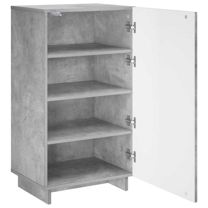 Schoenenkast 48 x 38 x 87,5 cm Bewerkt hout Betongrijs