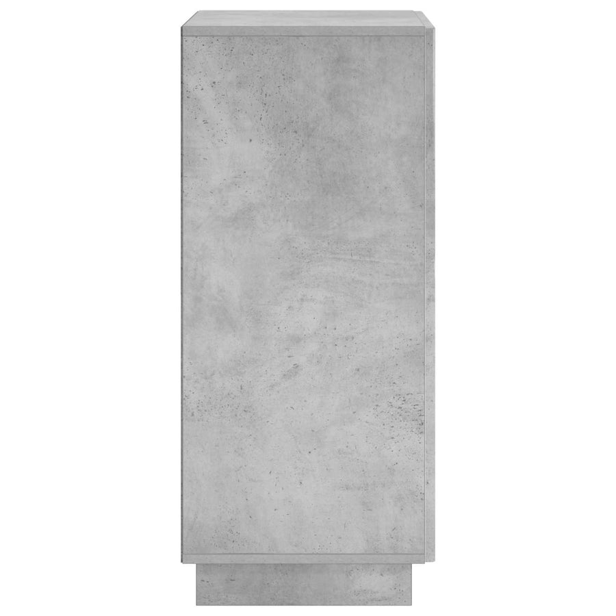 Schoenenkast 48 x 38 x 87,5 cm Bewerkt hout Betongrijs