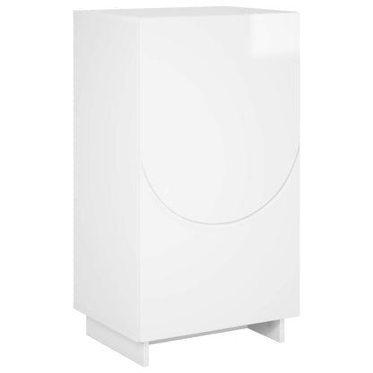 Schoenenkast 48 x 38 x 87,5 cm Bewerkt hout Hoogglans Wit