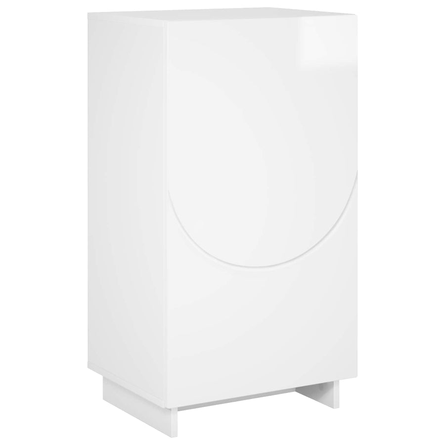 Schoenenkast 48 x 38 x 87,5 cm Bewerkt hout Hoogglans Wit