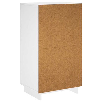 Schoenenkast 48 x 38 x 87,5 cm Bewerkt hout Hoogglans Wit