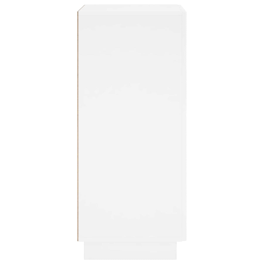 Schoenenkast 48 x 38 x 87,5 cm Bewerkt hout Hoogglans Wit