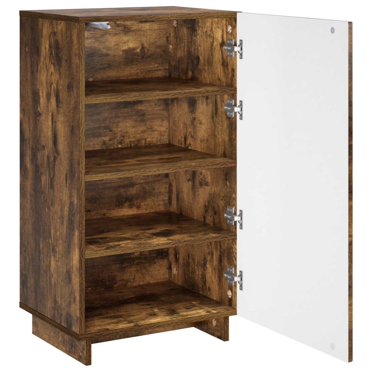 Schoenenkast 48 x 38 x 87,5 cm Bewerkt hout Gerookt eiken