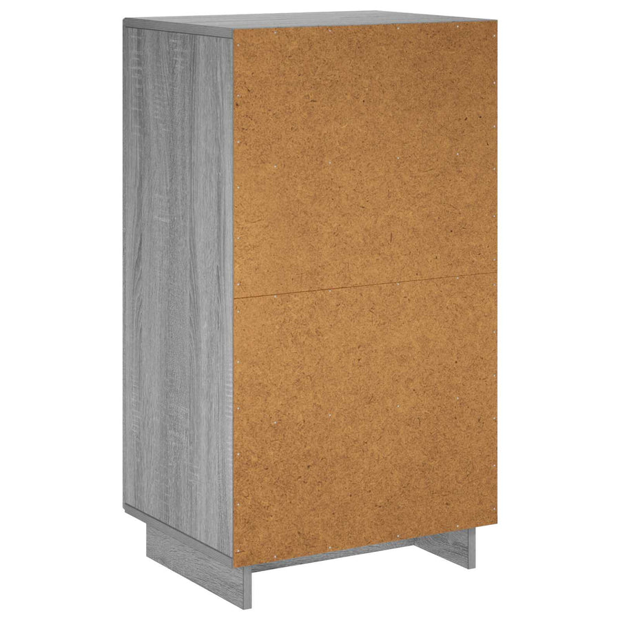 Schoenenkast 48 x 38 x 87,5 cm Bewerkt hout Grijs Sonoma