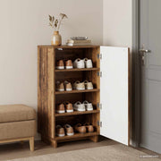 Schoenenkast 48x38x87.5 cm bewerkt hout oud hout