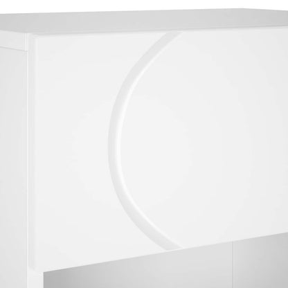 Schoenenkast 48 x 38 x 87,5 cm Bewerkt hout Wit