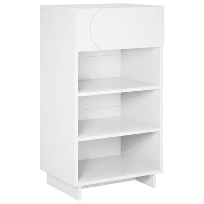 Schoenenkast 48 x 38 x 87,5 cm Bewerkt hout Wit