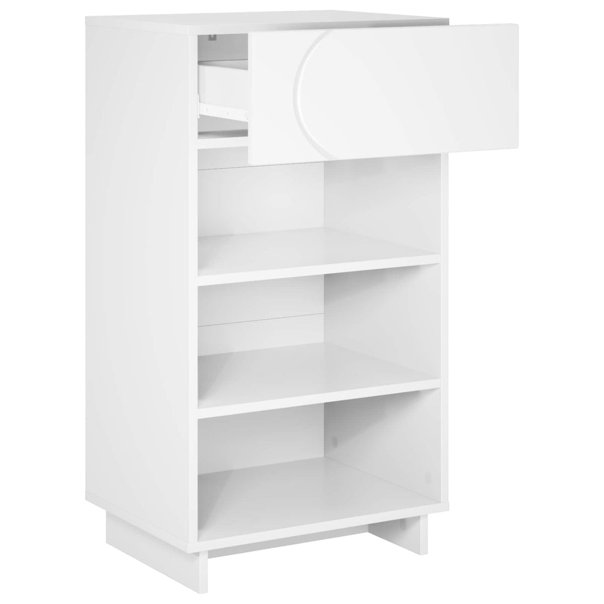 Schoenenkast 48 x 38 x 87,5 cm Bewerkt hout Wit