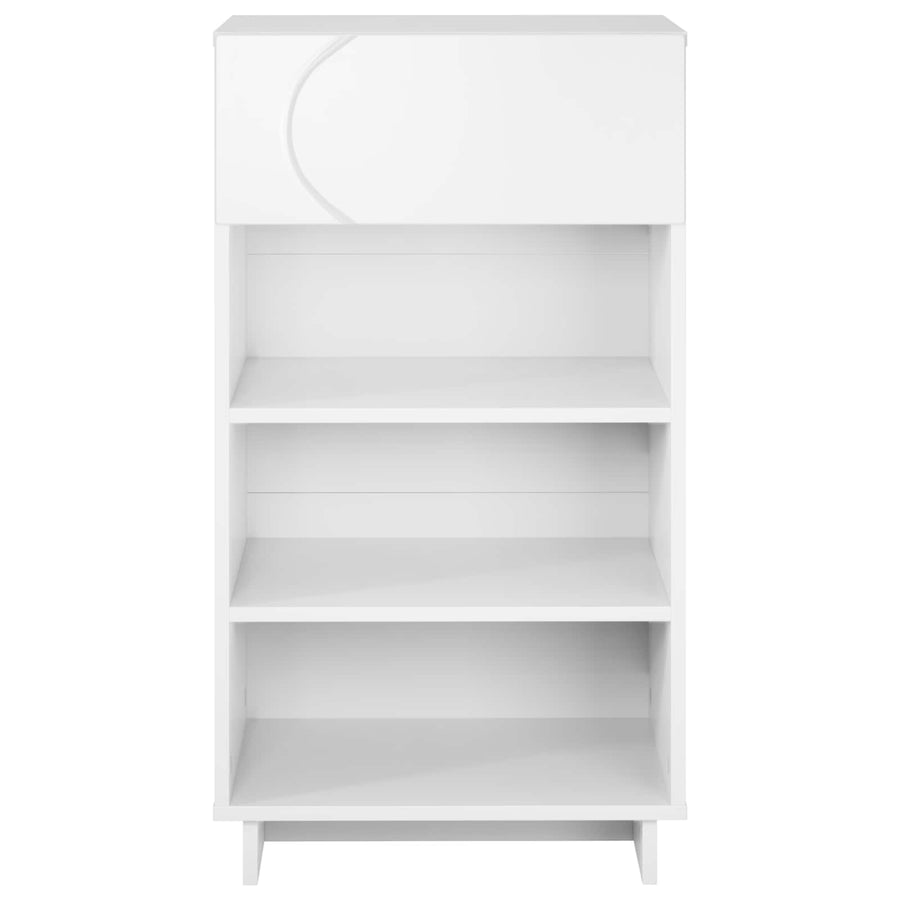 Schoenenkast 48 x 38 x 87,5 cm Bewerkt hout Wit