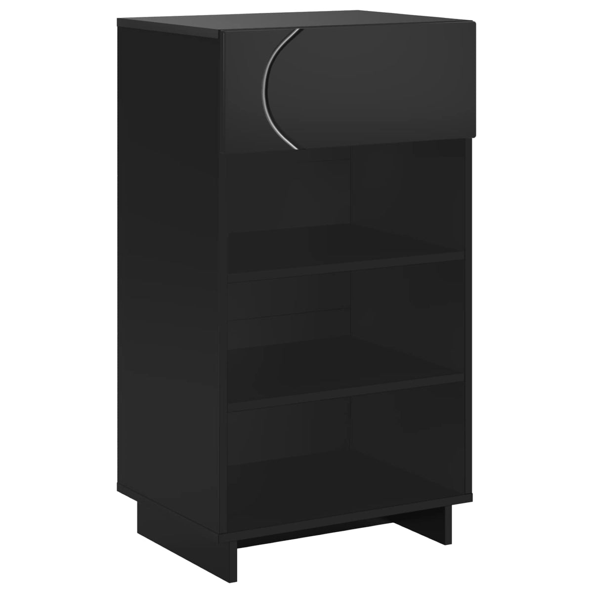 Schoenenkast 48 x 38 x 87,5 cm Bewerkt hout Zwart