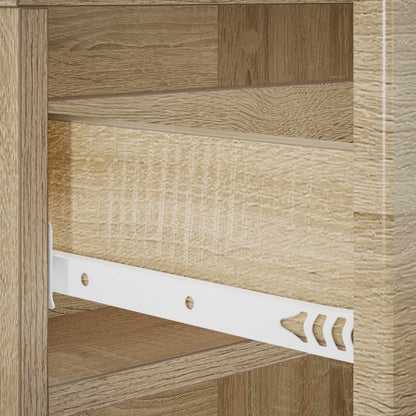 Schoenenkast 48 x 38 x 87,5 cm Bewerkt hout Sonoma Eiken