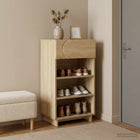 Schoenenkast 48x38x87,5 cm bewerkt hout sonoma eiken