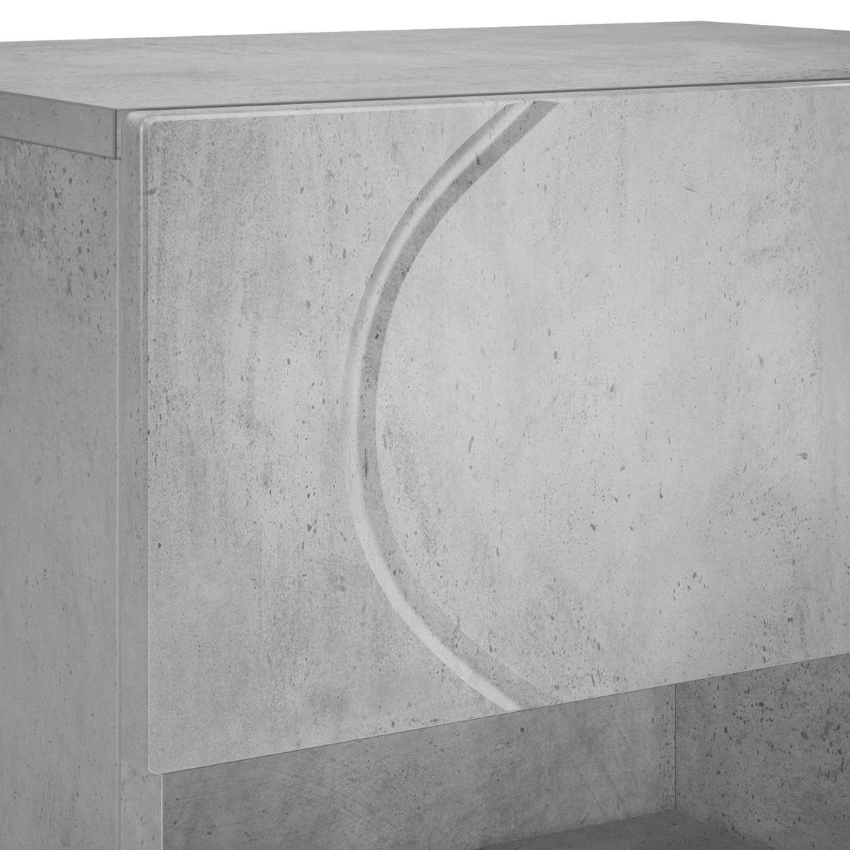 Schoenenkast 48 x 38 x 87,5 cm Bewerkt hout Betongrijs