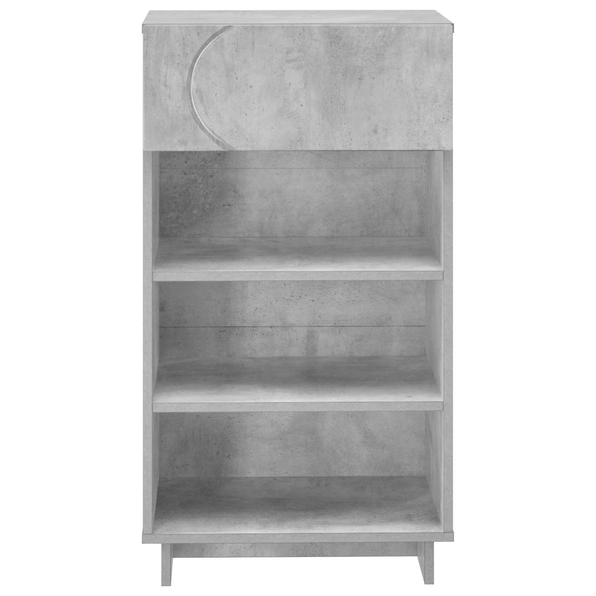 Schoenenkast 48 x 38 x 87,5 cm Bewerkt hout Betongrijs