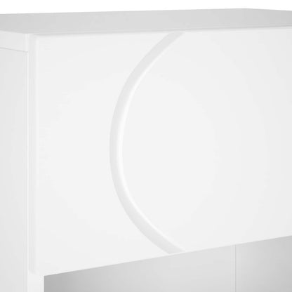 Schoenenkast 48 x 38 x 87,5 cm Bewerkt hout Hoogglans Wit