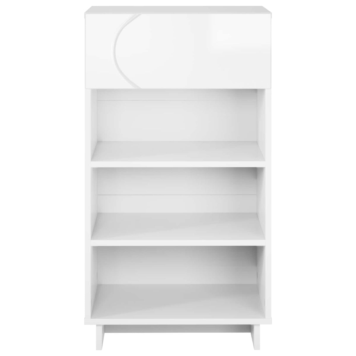 Schoenenkast 48 x 38 x 87,5 cm Bewerkt hout Hoogglans Wit