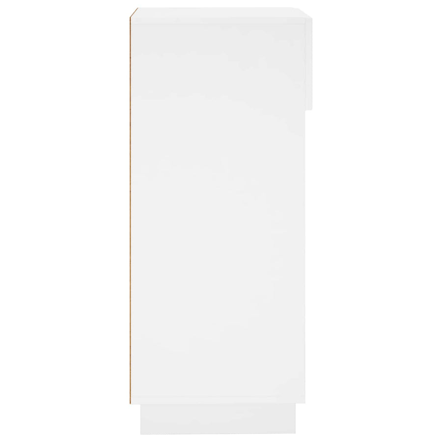 Schoenenkast 48 x 38 x 87,5 cm Bewerkt hout Hoogglans Wit