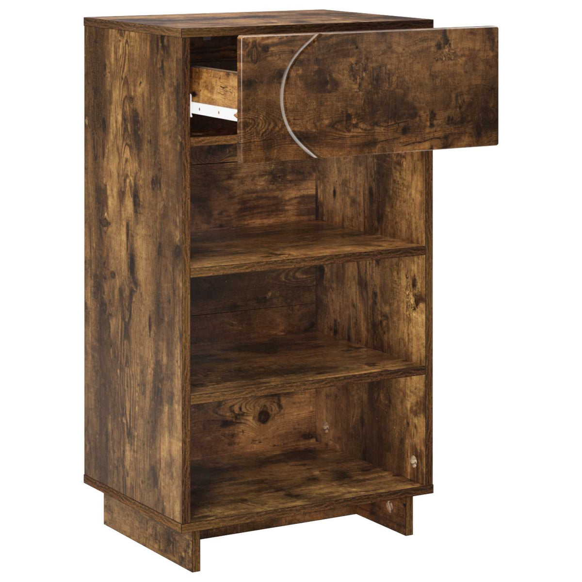 Schoenenkast 48 x 38 x 87,5 cm Bewerkt hout Gerookt eiken