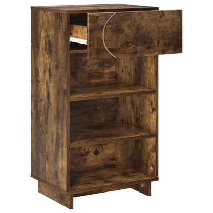 Schoenenkast 48 x 38 x 87,5 cm Bewerkt hout Gerookt eiken