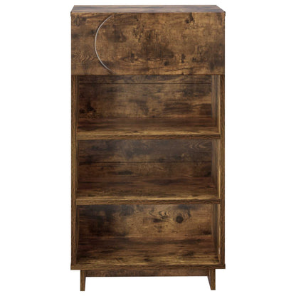 Schoenenkast 48 x 38 x 87,5 cm Bewerkt hout Gerookt eiken